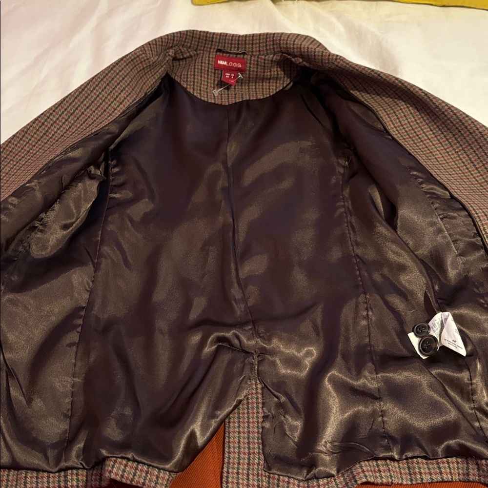 H&M Checkered Blazer with Elbow Patches - Picture 5 of 8